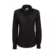 Bluzka popelinowa z długimi rękawami Smart LSL/wo. - black