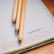 Długopis bambusowy Chavez, niebieski