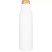 Butelka Norse z izolacją próżniowo miedzianą zamykana korkiem, biały