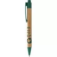 Długopis bambusowy Borneo, piasek pustyni, zielony