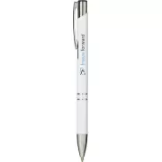 Aluminiowy długopis automatyczny Moneta, biały
