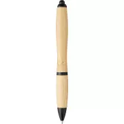 Bambusowy długopis Nash, piasek pustyni, czarny