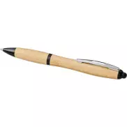Bambusowy długopis Nash, piasek pustyni, czarny
