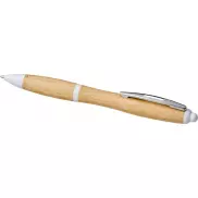 Bambusowy długopis Nash, piasek pustyni, biały