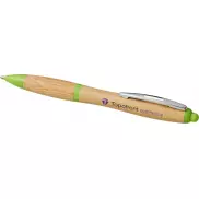 Bambusowy długopis Nash, piasek pustyni, zielony