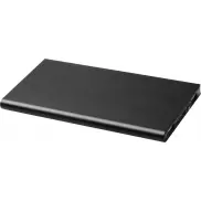 Aluminiowy powerbank Plate 8000 mAh, czarny