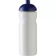 Bidon H2O Base® o pojemności 650 ml z wypukłym wieczkiem, biały, niebieski