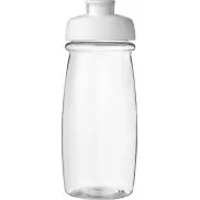 Bidon H2O Pulse® o pojemności 600 ml z wieczkiem zaciskowym, biały, biały