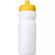 Bidon Baseline® Plus o pojemności 650 ml, biały, żółty