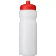 Bidon Baseline® Plus o pojemności 650 ml, biały, czerwony