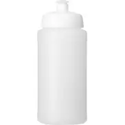 Bidon Baseline® Plus o pojemności 500 ml z wieczkiem sportowym, biały, biały