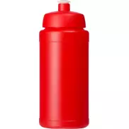 Bidon Baseline® Plus o pojemności 500 ml z wieczkiem sportowym, czerwony