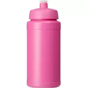Bidon Baseline® Plus o pojemności 500 ml z wieczkiem sportowym, różowy