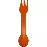 Łyżka, widelec i nóż Epsy 3 w 1, pomarańczowy