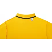 Helios - koszulka męska polo z krótkim rękawem, l, żółty