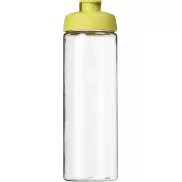 Bidon H2O Vibe o pojemności 850 ml z otwieranym wieczkiem, biały, zielony
