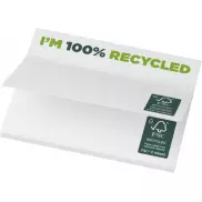 Karteczki samoprzylepne z recyklingu o wymiarach 100 x 75 mm Sticky-Mate®, 25 pages, biały