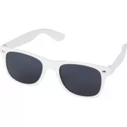 Sun Ray okulary przeciwsłoneczne z tworzywa sztucznego pochodzącego z recyklingu, biały