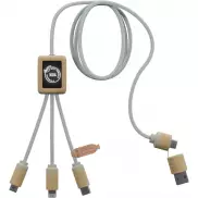 SCX.design C49 kabel do ładowania 5 w 1, brazowy