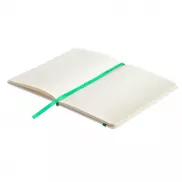 Notatnik Carmona 130x210/80k linia, zielony/biały