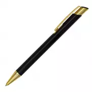 Długopis aluminiowy Lindi, czarny/złoty