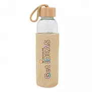 Szklana butelka Aquarius 500 ml, beżowy