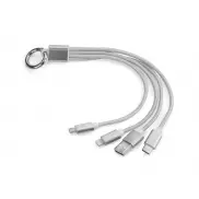 Kabel USB 3 w 1 TAUS srebrny