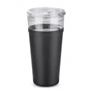 Kubek szklany GLATT 428 ml czarny