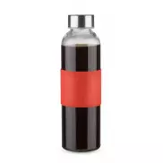 Butelka szklana GLASSI 510 ml czerwony