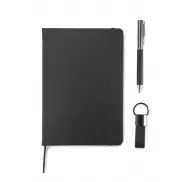 Zestaw notes z długopisem i brelokiem PROBIZ czarny