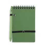 Notes z długopisem TRESA A6 zielony