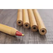 Długopis bambusowy LASS czerwony