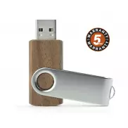 Pamięć USB TWISTER WALNUT 8 GB brązowy