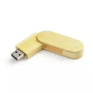 Pamięć USB bambusowa STALK 16 GB beżowy (naturalny)