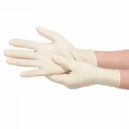 Rękawiczki lateksowe w rozmiarze M - biały