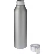 Aluminiowa butelka sportowa Grom, szary