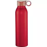 Aluminiowa butelka sportowa Grom, czerwony