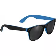 Okulary przeciwsłoneczne Sun Ray z dwoma kolorowymi wstawkami, niebieski, czarny