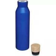 Butelka Norse z izolacją próżniowo miedzianą zamykana korkiem, niebieski