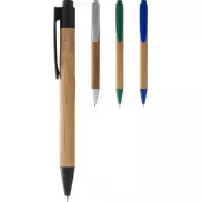 Długopis bambusowy Borneo, piasek pustyni, niebieski