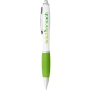 Długopis Nash czarny wkład, biały, zielony
