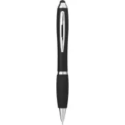 Długopis kolorowy ze stylusem i czarnym uchwytem Nash, czarny