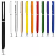 Długopis aluminiowy Slim, biały