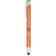 Długopis ze stylusem Moneta, pomarańczowy