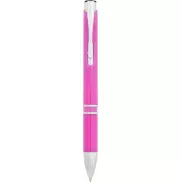 Długopis z plastiku ABS Moneta, różowy