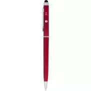 Długopis ze stylusem z plastiku ABS Valeria, czerwony