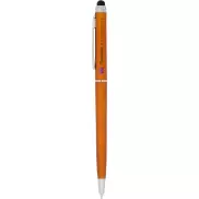 Długopis ze stylusem z plastiku ABS Valeria, pomarańczowy