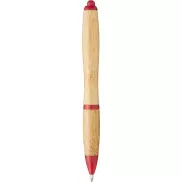 Bambusowy długopis Nash, piasek pustyni, czerwony