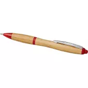 Bambusowy długopis Nash, piasek pustyni, czerwony
