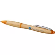 Bambusowy długopis Nash, piasek pustyni, pomarańczowy